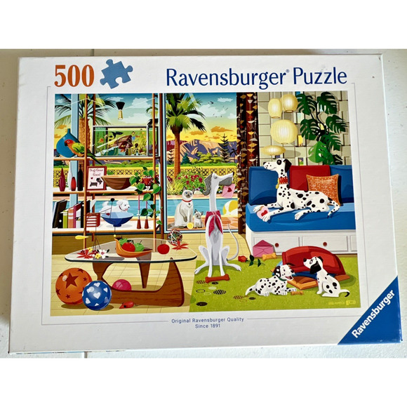 Ravensburger dogs dalmatians Pets of Palm Springs 500 pieces Puzzle Complete - Picture 1 of 6